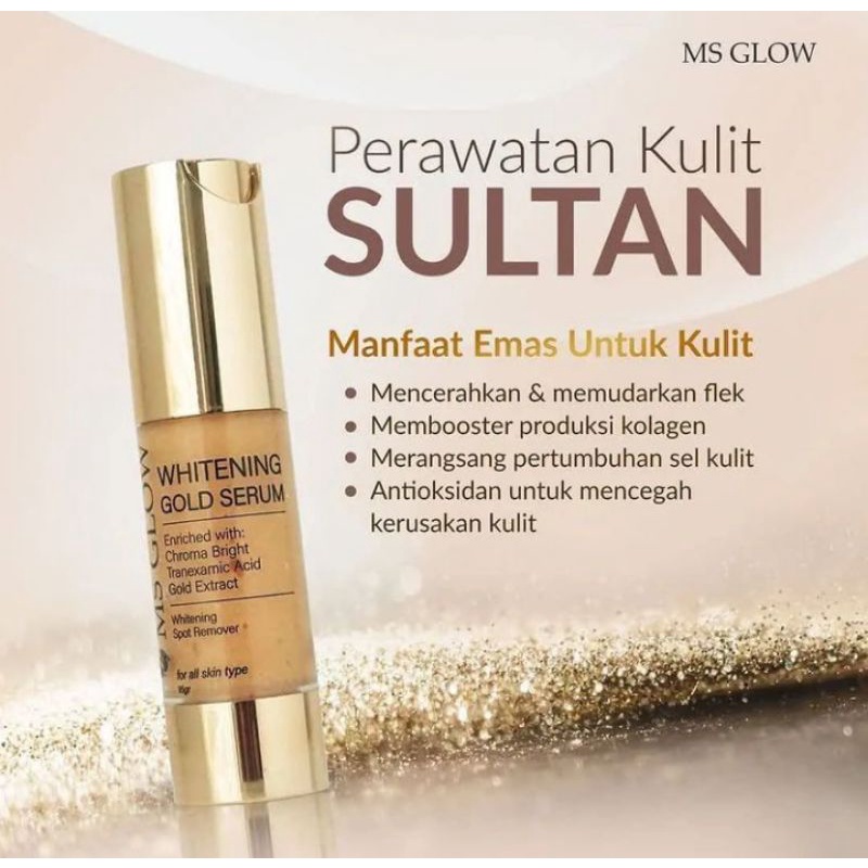 WHITENING GOLD SERUM MS GLOW // SERUM GOLD MS GLOW // GOLD SERUM MS GLOW