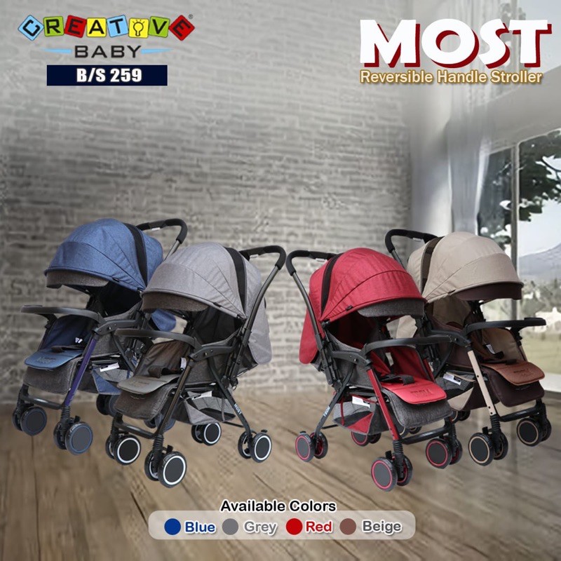 Makassar - Stroller Creative Baby Most 259 / Stroller Creative Most / Kereta Dorong Bayi Creative