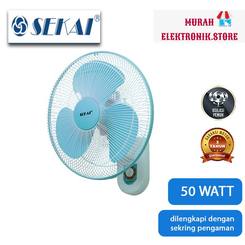 Sekai WFN-1606 Kipas Angin Dinding / Wall Fan [16 Inch]