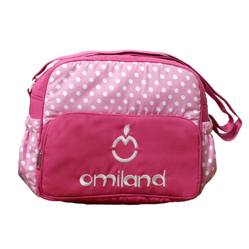 Tas Bayi Omiland Size Kecil-Medium Spotted Series OBT 3207 3208 Perlengkapan Bayi Praktis dan Murah