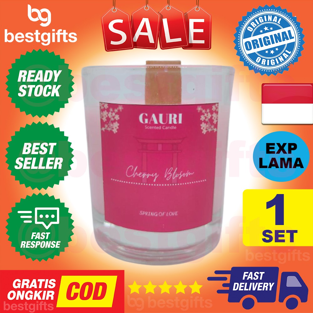 GAURI HANDCRAFTED SCENTED CANDLES CANDLE LILIN AROMATERAPI AROMATHERAPY PALM WAX WOOD STAY WITH ME