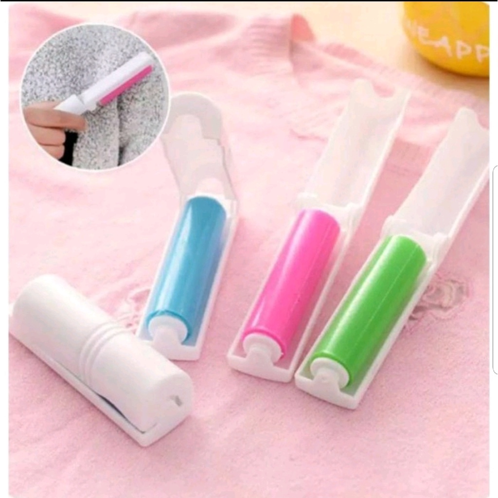 Mini Sticky Buddy Alat Pembersih Bulu Debu Baju Mini Lint Roller