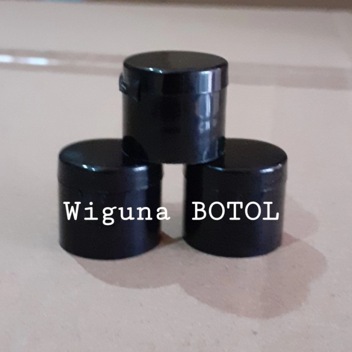 fliptop hitam neck 18 / tutup botol fliptop neck 18 hitam