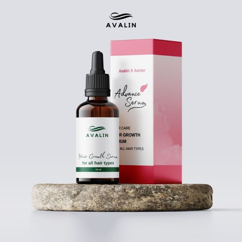 AVALIN Hair Growth Booster Oil Serum Penumbuh Penyubur Penebal Rambut  15ml