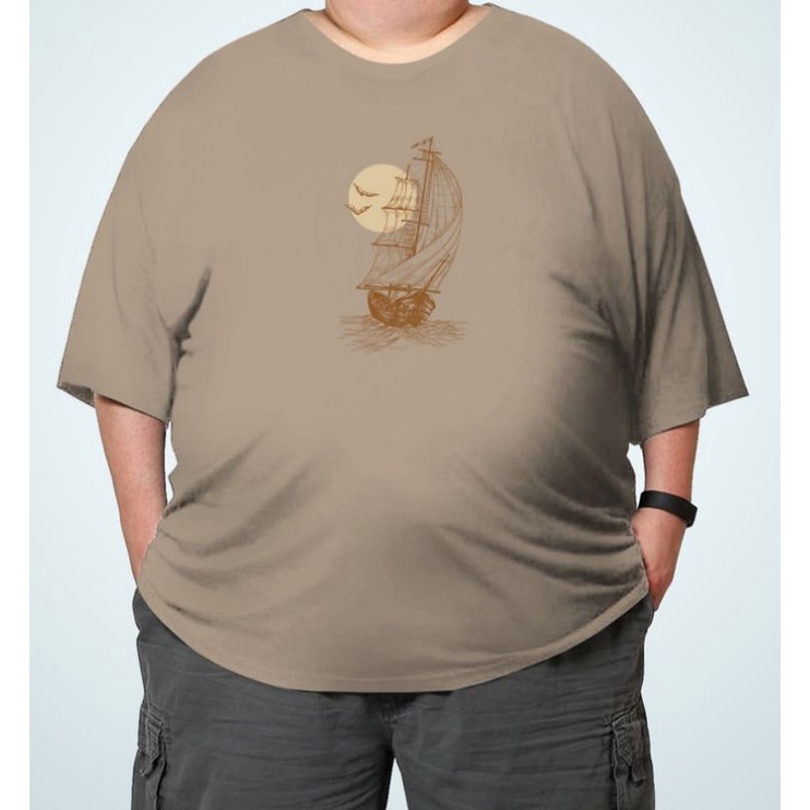 KAOS OBLONG EKSTRA SUPER JUMBO 6L BAHAN KATUN COMBET TEBAL MUAT BB 125 KL