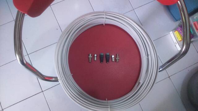 KABEL CCTV RG59 PLUS POWER 10 meter lengkap siap pakai PLUS DC DAN BNC