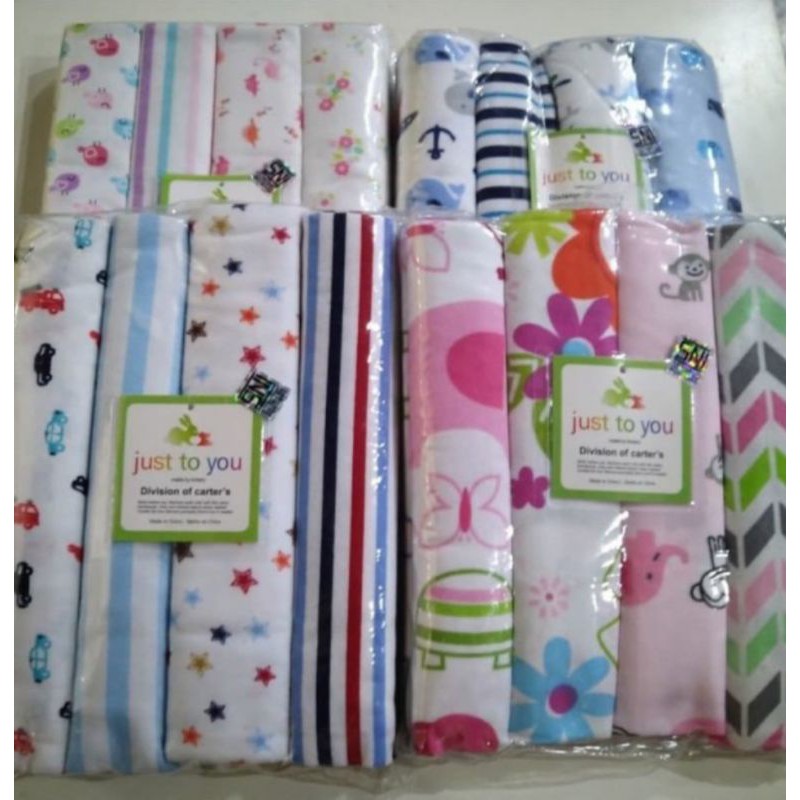 bedong bayi IMPORT COLACO ,JUST TO YOU,CARTER 102×76 / KAIN PERNEL BAYI / KAIN FLANEL