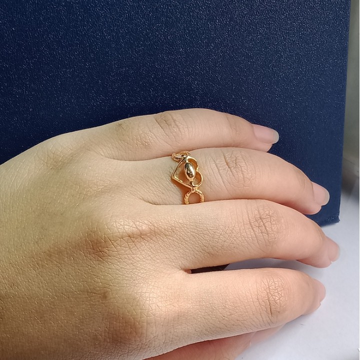 Cincin Emas 17K - 1.8 gr Kadar 750 - 760