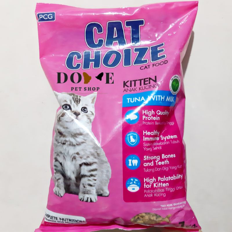 Cat Choize Kitten 1kg Makanan Anak Kucing Tuna With Milk Salmon With Milk Kering Paling Murah