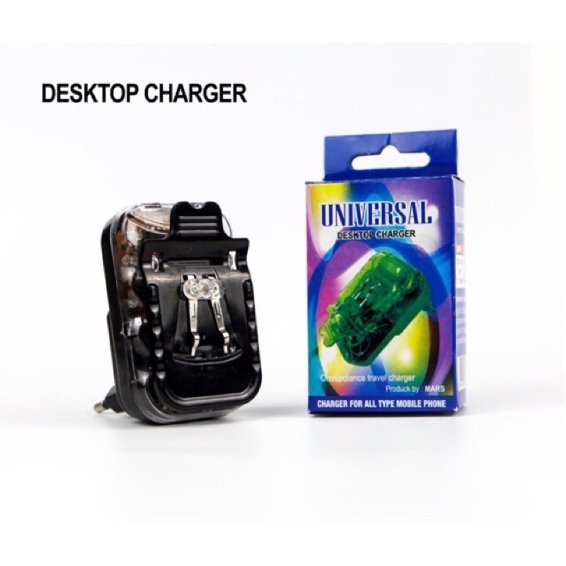MINIGO Destop Better Charger Kodok Jepit Better Universal Charger baterai nokia samsung dll