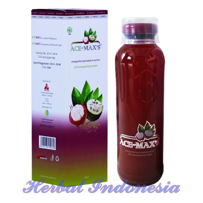 

ACE MAX MAXS MAX'S ACEMAX'S JUS KULIT MANGGIS+DAUN SIRS SUPER AMPUH