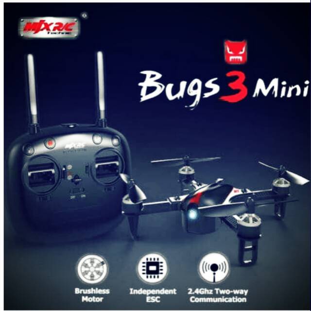 MJX RC DRONE Bugs 3 Mini Brushless Acro And Angel Mode 7,4V 850mAh 45C