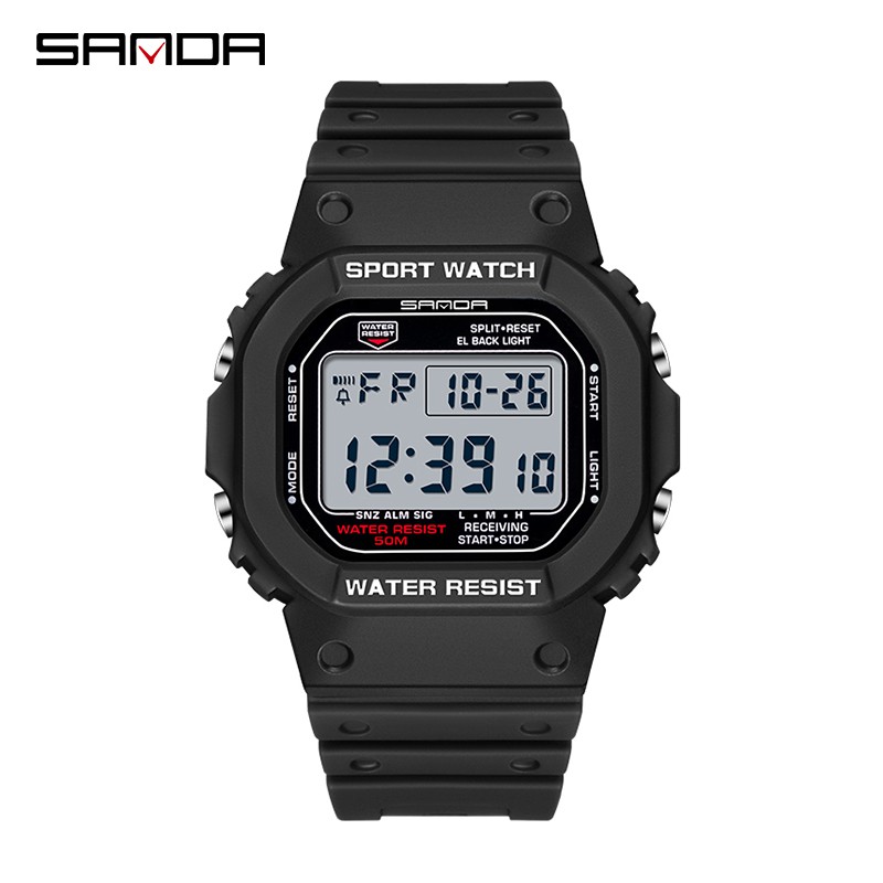 SANDA 329 Jam Tangan Pria Wanita Digital Tali Rubber Shockproof Anti Air WATCHKITE WKOS