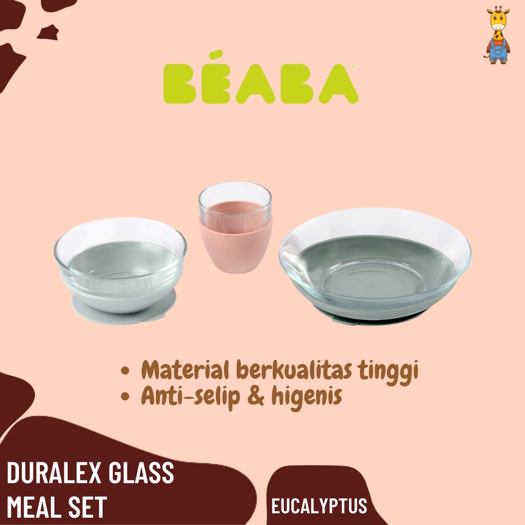 Beaba Duralex Glass Meal Set