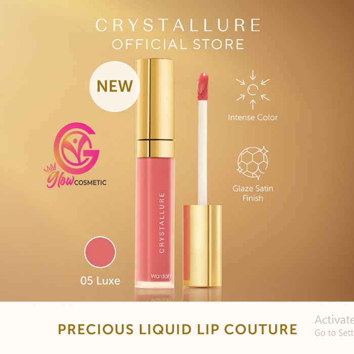 CRYSTALLURE PRECIOUS RANGKAIAN MAKE UP HALAL DENGAN EMAS