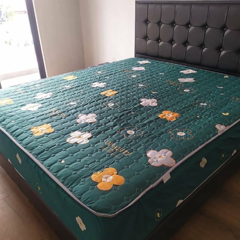 Sprei waterproof size 180x200 dan 160 x200-180x200 hijau daun