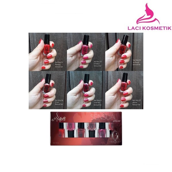 ✨LACIKOSME✨ MADAME GIE NAIL MOJI / N-MOJI SHEEL MATTE (1 SET ISI 6 PCS)