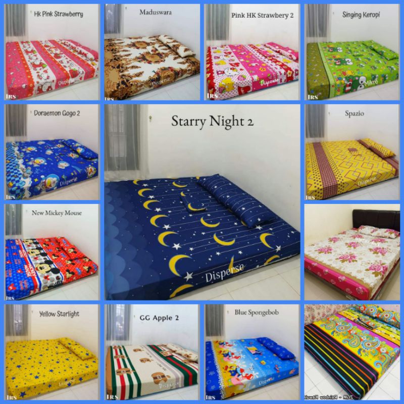 Sprei Katun 180x200 Cm Homemade / Sprei Bagus Katun Tebal