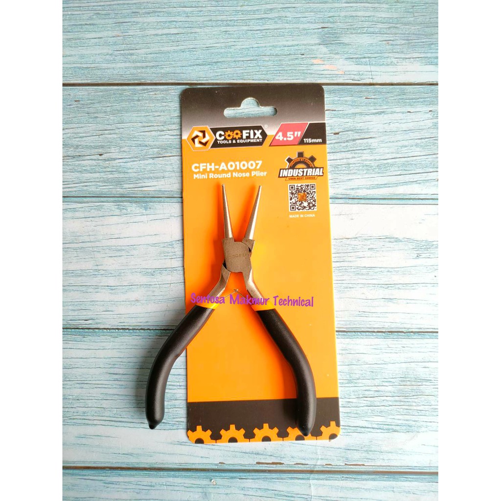 COOFIX 4.5&quot; Tang Mini Circlip Snap Ring Ujung Bulat Round Nose Plier