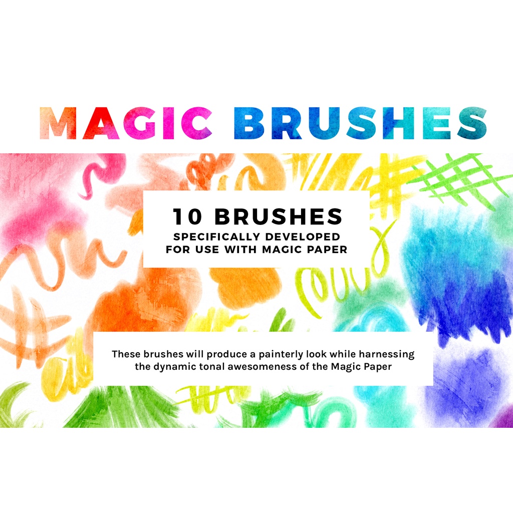 Procreate Brush - 25 Magic Paper Canvas &amp; Brush Set