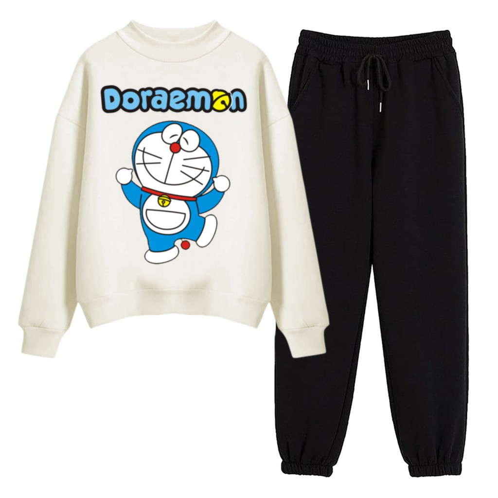 BESS - Baju Setelan Wanita Murah / Setelan Sweater + Jogger Hitam - DORA DANCE