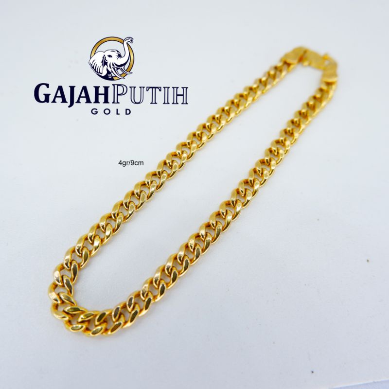 4gr Gelang Model Rantai Padat Emas Asli KodeO2409