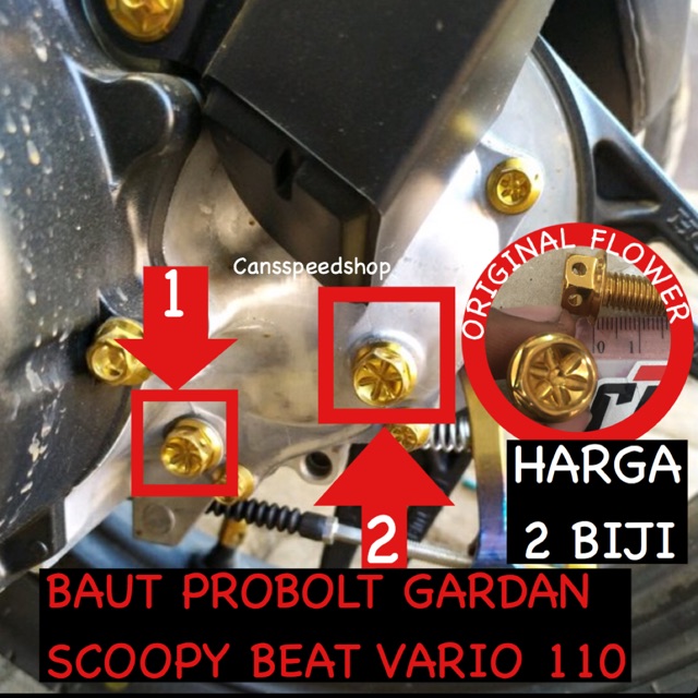Baut Probolt Tutup Oli gardan matic honda scoopy beat vario 110 harga sepasang