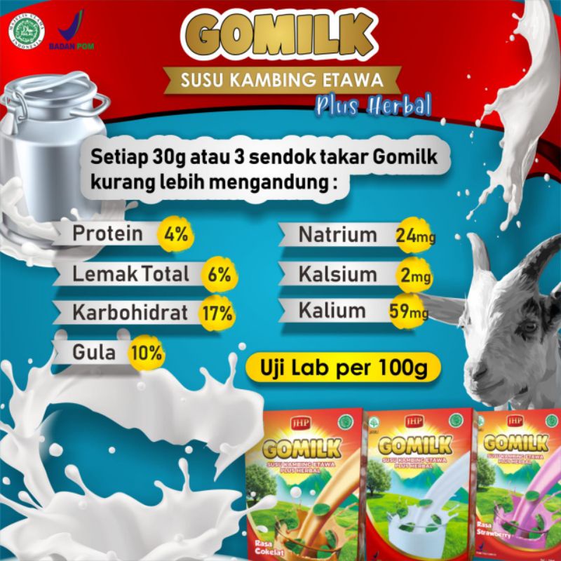 

GOMILK / SUSU KAMBING / PENAMBAH BB