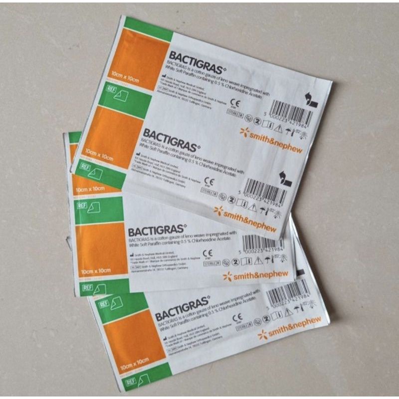 Bactigras 10cmx10cm. / Chloro Tulle 10cmx10cm