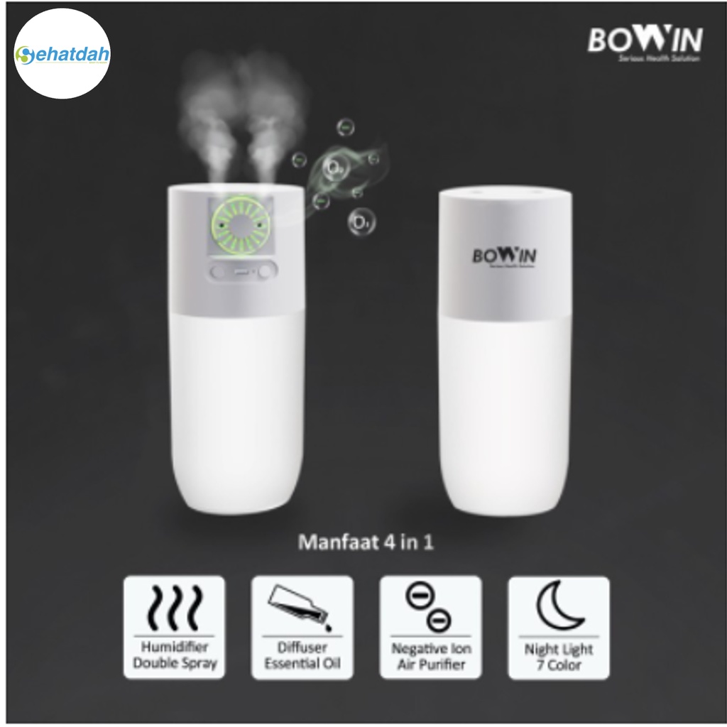 Bowin Oxy H2O 4in1 (Air Humidifier, Purifier, Diffuser, Night Lamp)