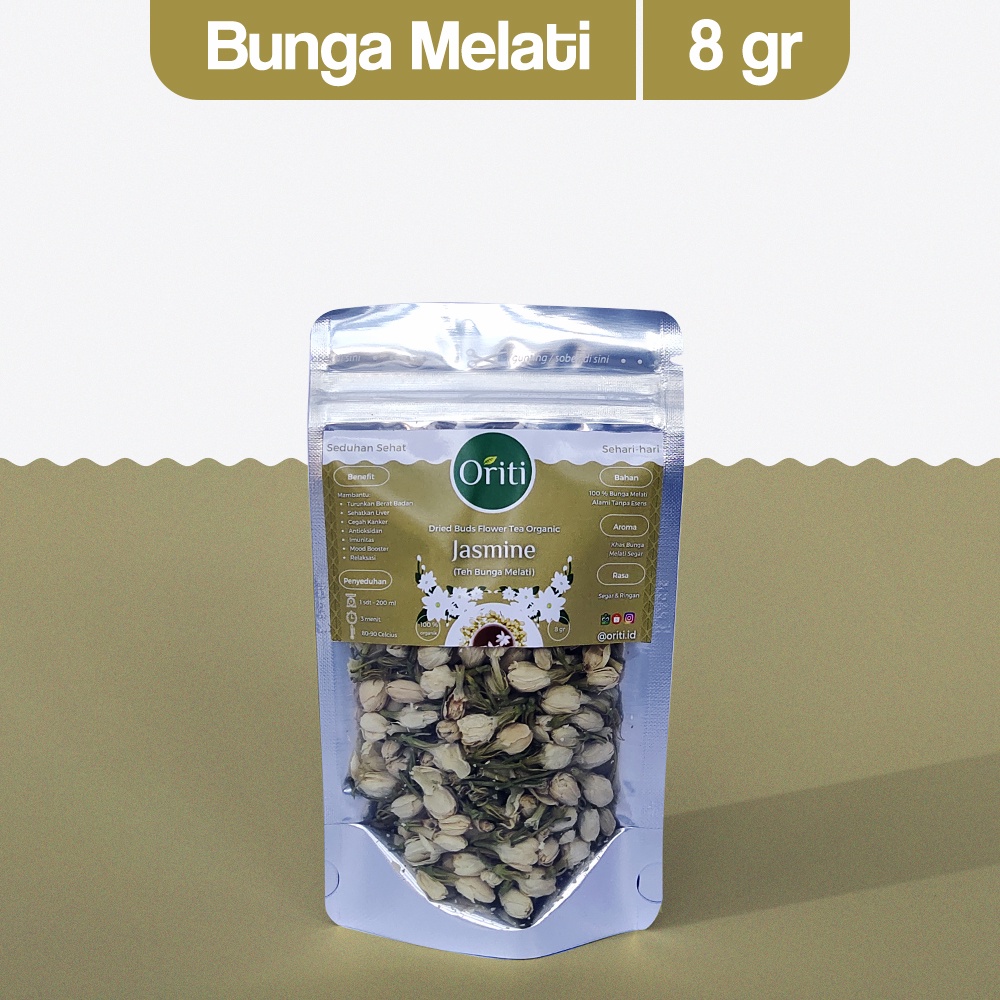 

JASMINE TEA | Teh Melati | 8 gr | Teh Bunga Asli | Teh Bunga Premium | Oriti