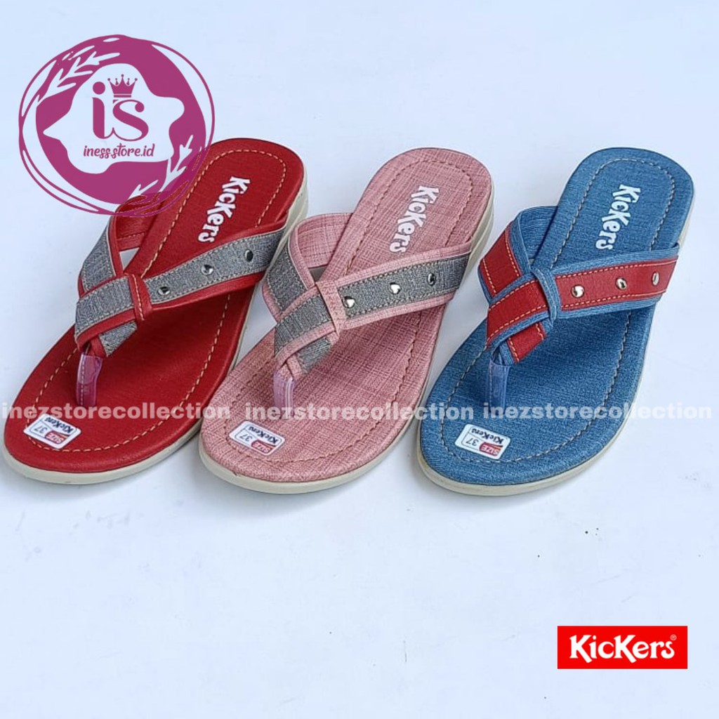 SANDAL SANTAI WANITA KICKERS TERHITS KODE JPT-52 MURAH GROSIR