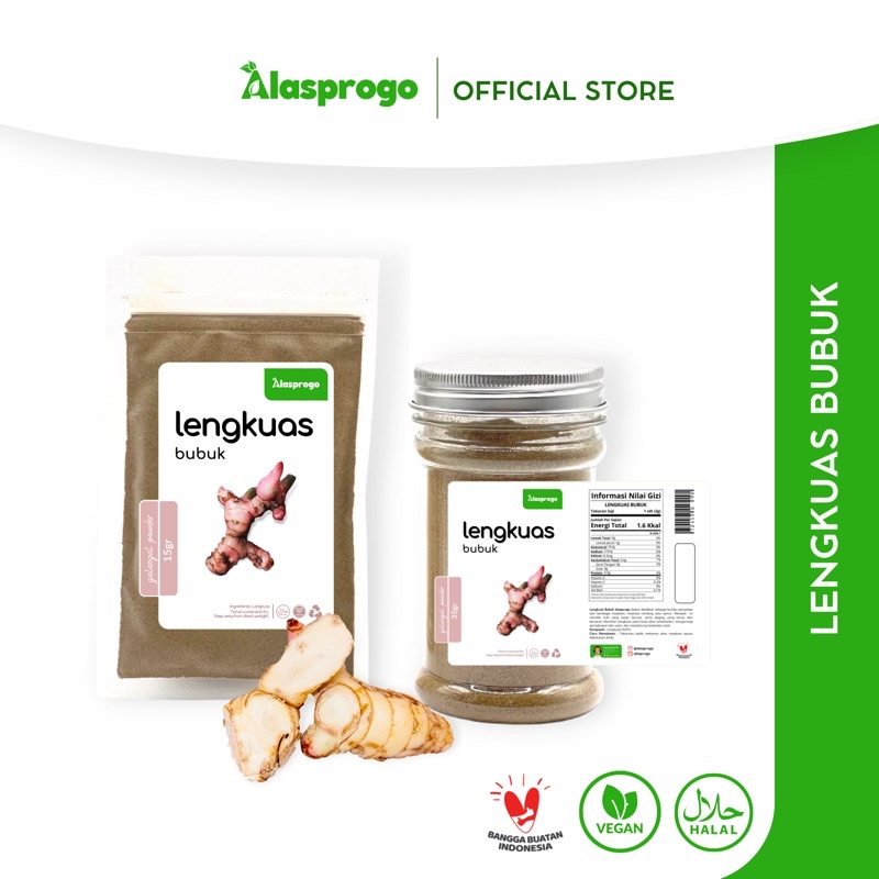 

Alasprogo Lengkuas Bubuk / Laos Bubuk / Galangal Powder