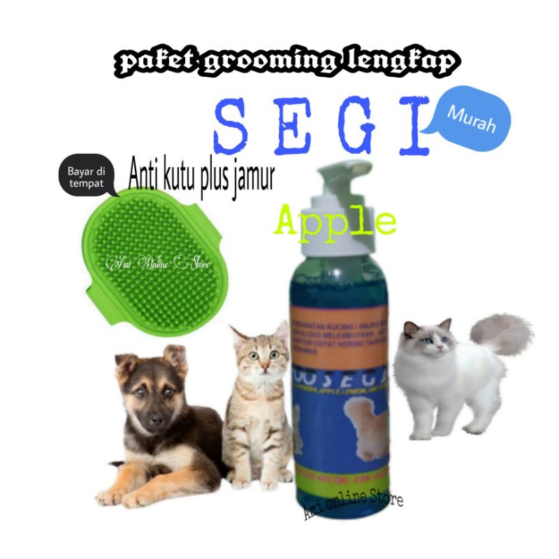 Paket Shampoo grooming SEGI 100 ml Anti kutu Bakteri Anjing kucing Musang