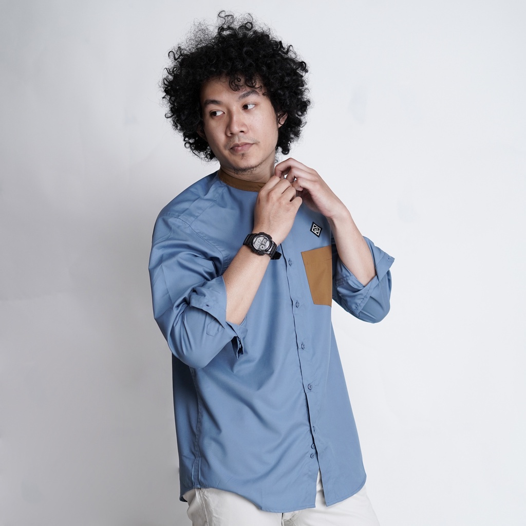 HISYAM Kemeja Koko Kemko ZOLTAN Baju Muslim Pria Lengan Pendek Terbaru