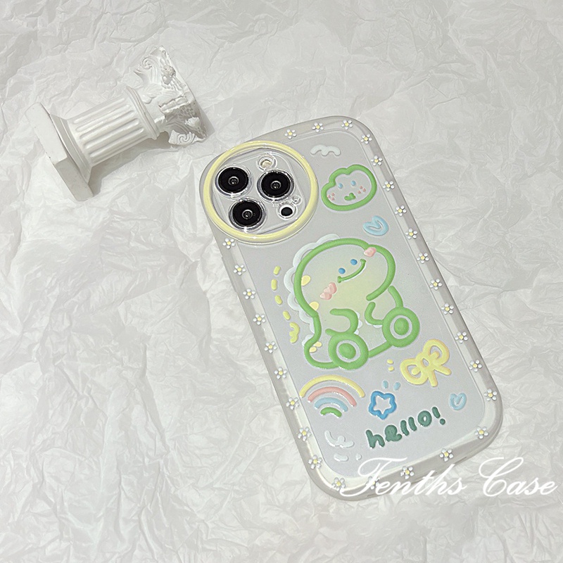 For Redmi Note 12 A1 A1+ 10C 10A 10 9A 9C 9 9T Note 11s 10s 9s 11 10 9 8 ProPoco X3 NFC X3Pro X3 Mi12T 11T 12 Pro 11Lite 10 Poco M3 Cute Dinosaur Phone Case Soft Clear Cover