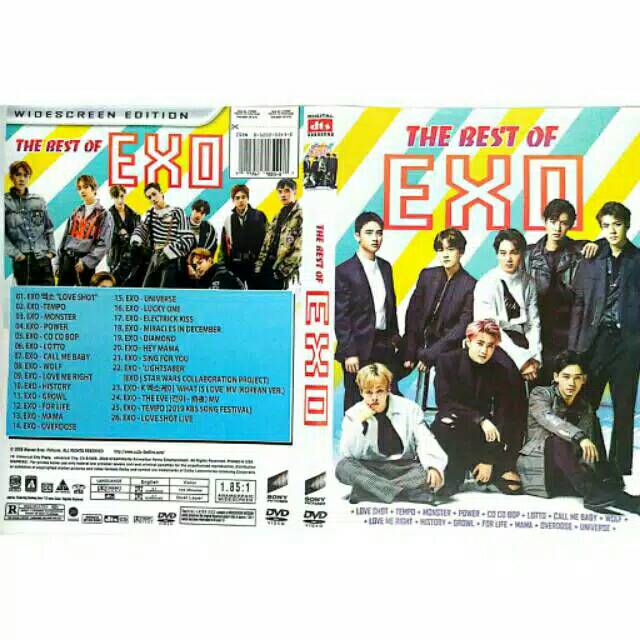 DVD MV/LAGU EXO Kpop