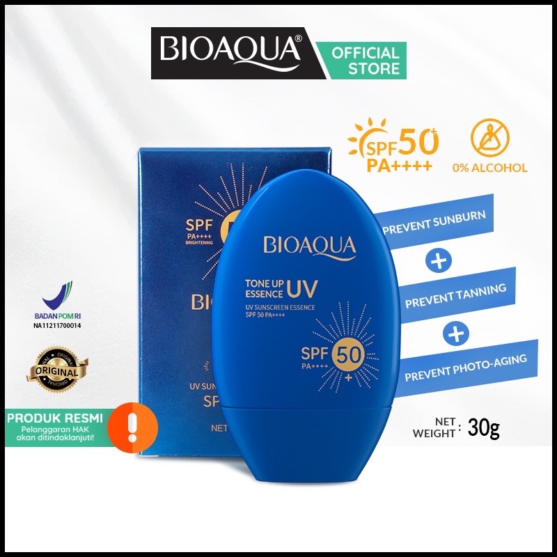 Bisa COD - BIOAQUA UV ESSENCE TONE UP SUNSCREEN SPF 50++ -  Sunscreen Wajah