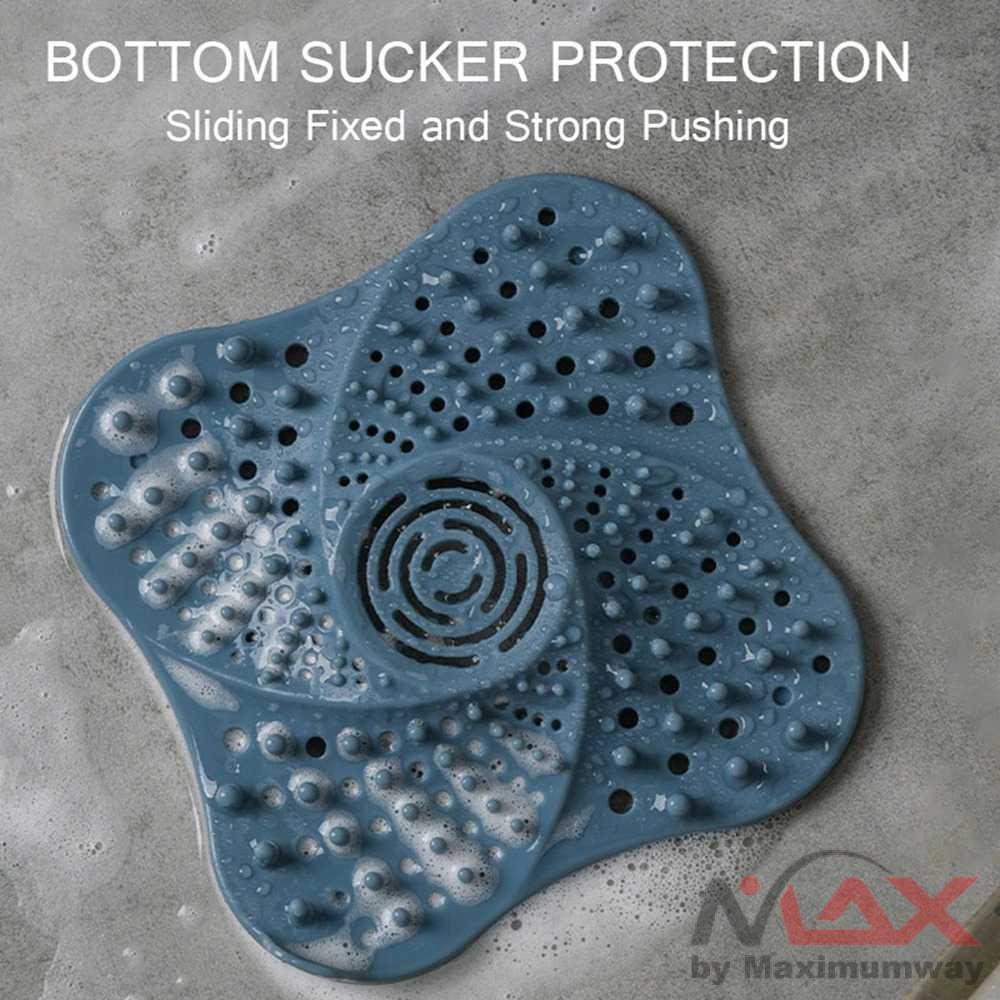 Tutup lubang pembuangan shower anti mampet anti rambut anti kotoran tersumbat kamar mandi PAWACA Penutup Lubang Pembuangan Air Anti-Blocking Filter Cover SJ224 Anti-blocking Hair Catcher Hair Stopper Plug Trap Shower Floor Drain Covers Sink Strainer