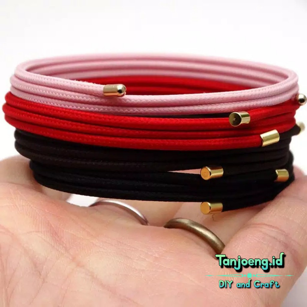 Gelang Tali Kawat Magnet Model Lilit Magetik Lucky Rope Untuk Liontin Emas