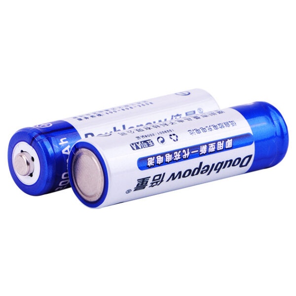 DOUBLEPOW Baterai Alkaline Rechargeable AA 800mAh 2 PCS