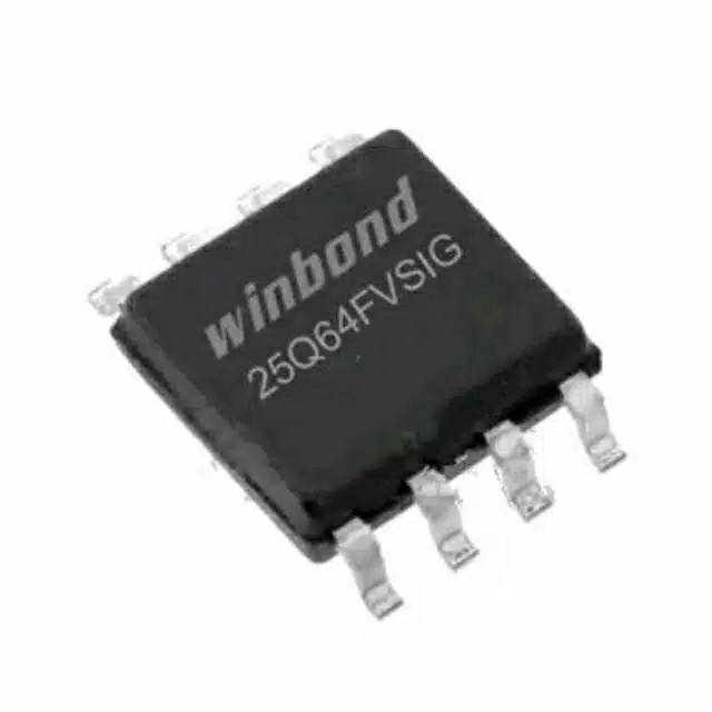IC Eeprom 8MB Winbond W25Q64 bisa request Software Reciever atau TV LED/LCD