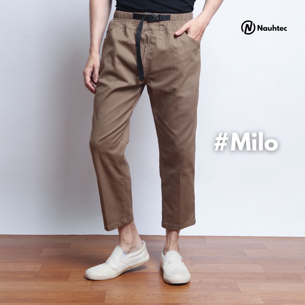 Celana Sirwal Pria Dewasa Akhtar Series Nauhtec Celana Chinos Panjang Pria Pangsi Katun Twill Stretch Premium Melar