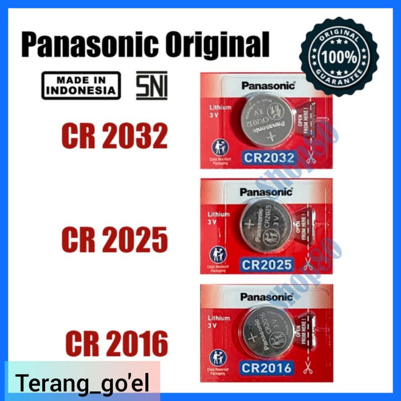 PANASONIC Baterai Kancing / Baterai Lithium 3V PANASONIC / Baterai BULAT PANANSONIC