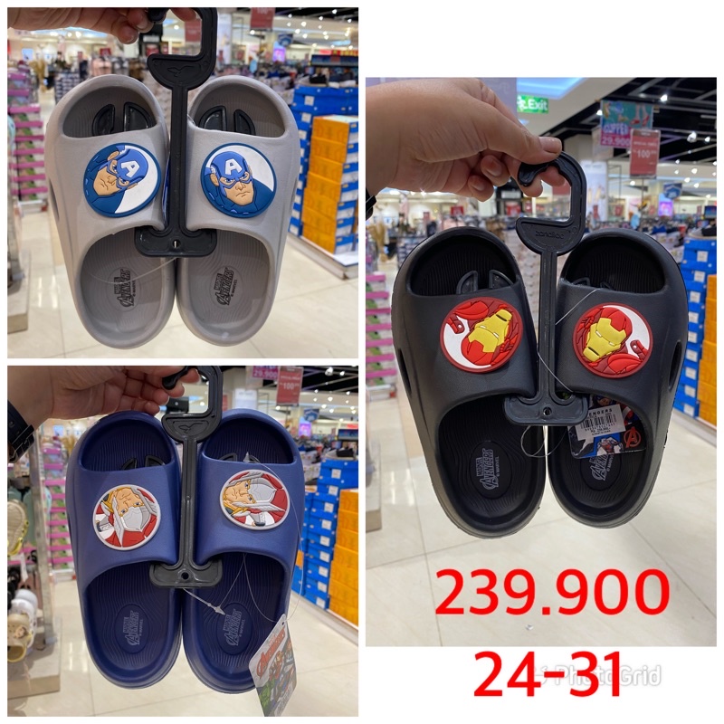 sandal slop karet  anak laki laki karakter marvel by zandilac