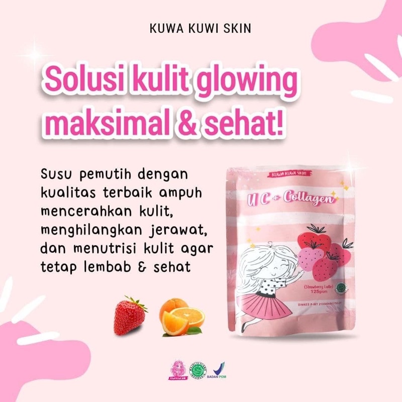 UC COLLAGEN DRINK 125gr BPOM Kuwa Kuwi Skin Minuman Collagen UC+ Pemutih Kulit Ampuh