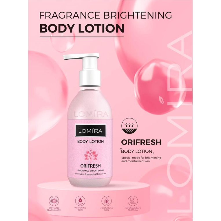 LOMIRA Body Lotion Brightening &amp; Moisturizing BPOM NA11210100245