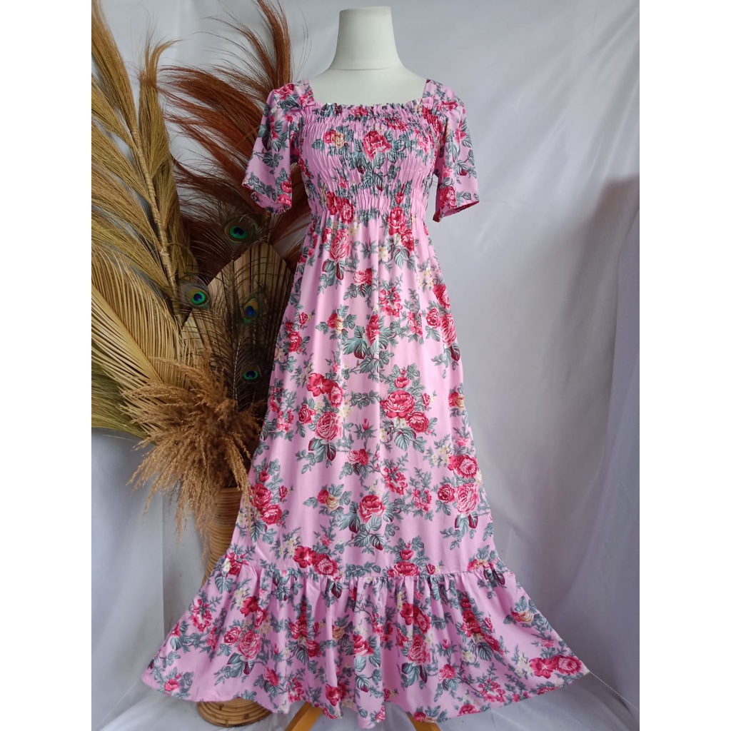 VANESSA REMPEL/ DASTER KERUT DADA REMPEL / DASTER SMOK-TWIG ROSE PINK