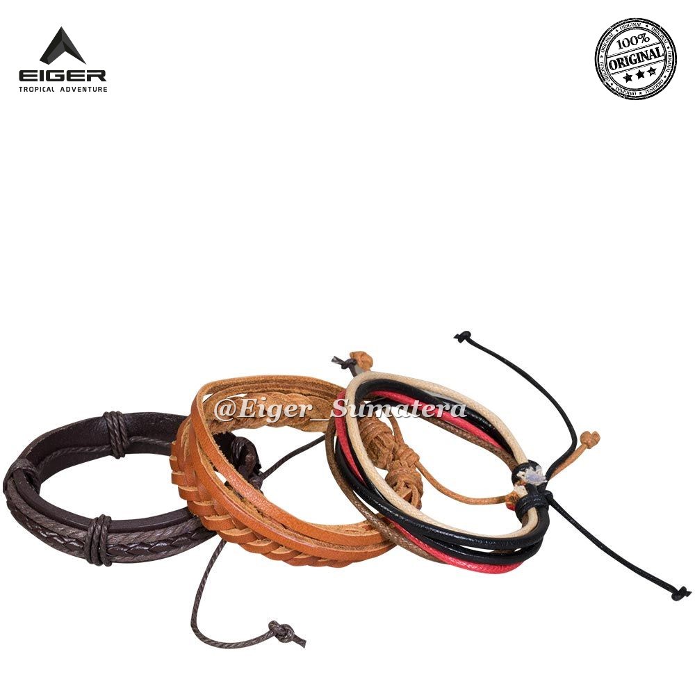 Eiger1989 Gelang Amitye Bracelet  Jawerly - 4926 | Gelang Tangan Pria Wanita Isi 3