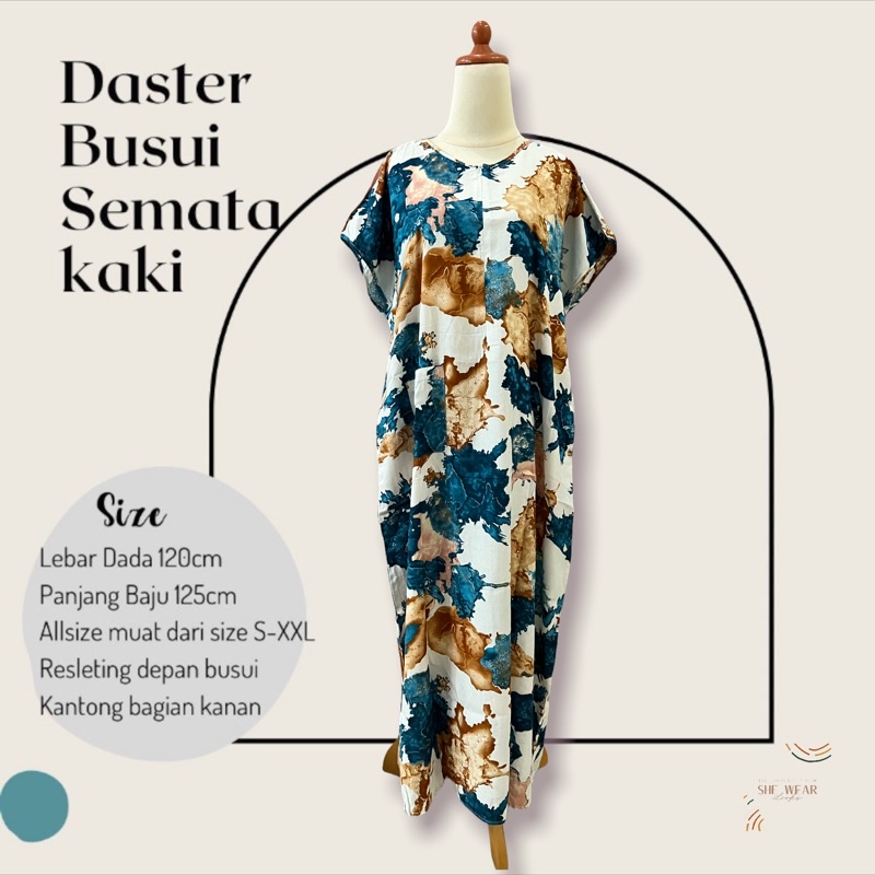 DASTER BUSUI SEMATAKAKI|DASTER ADEM|DASTER SEMATA KAKI | DASTER RAYON | DASTER PANJANG| DASTER MURAH-297